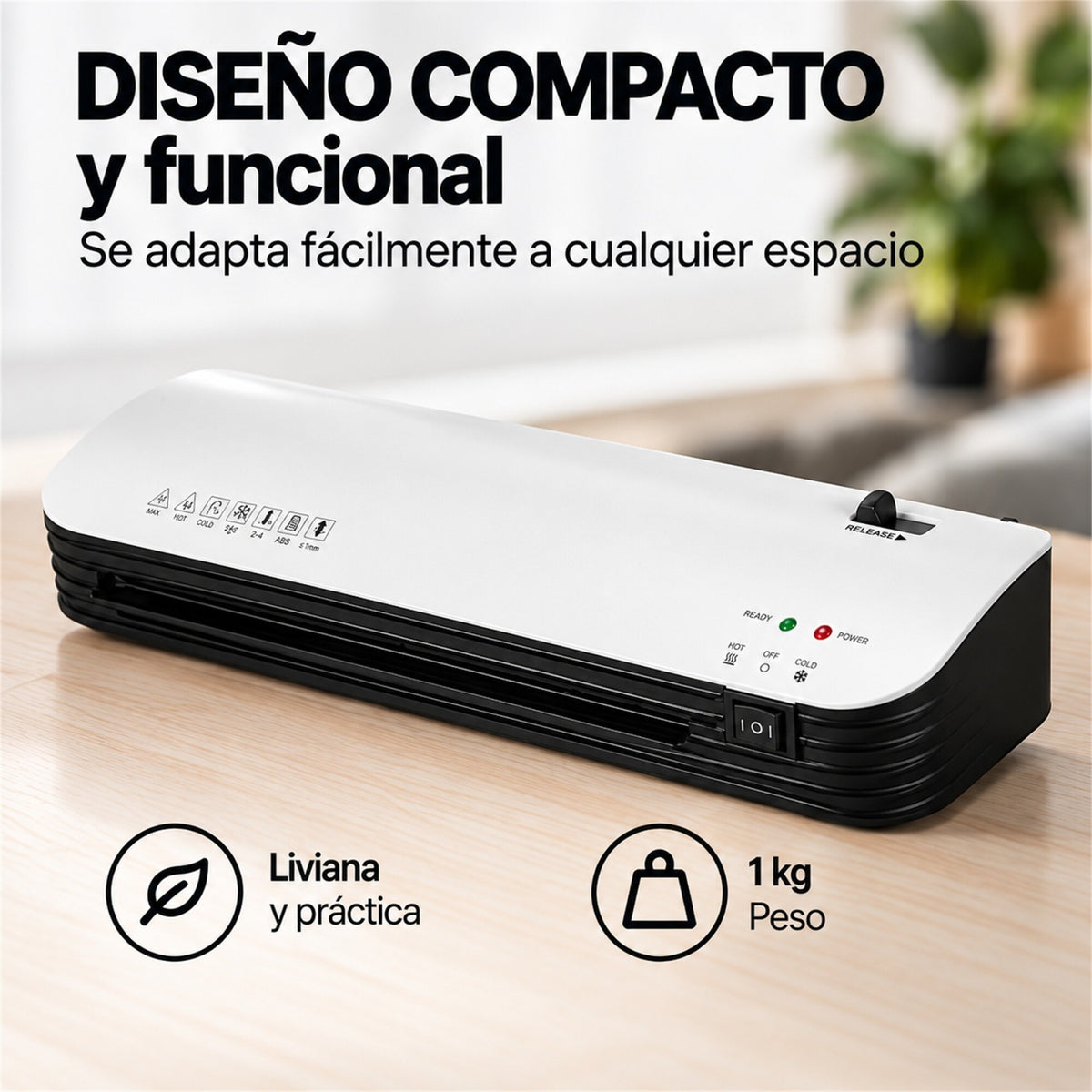 Plastificadora Laminadora A4 Frío Calor 220V