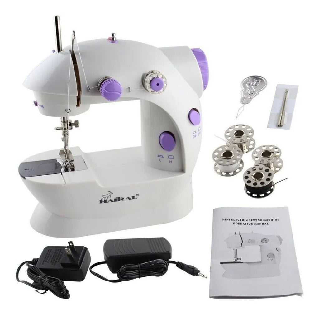 Mini maquina para coser con accesorios 17.5x9x 22cm.