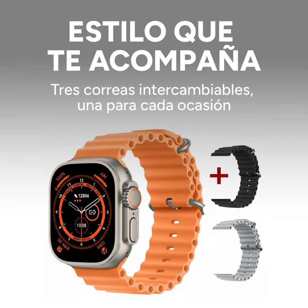 Reloj Inteligente Smartwatch X 3 Mallas Bt Ultra 2 Miccell