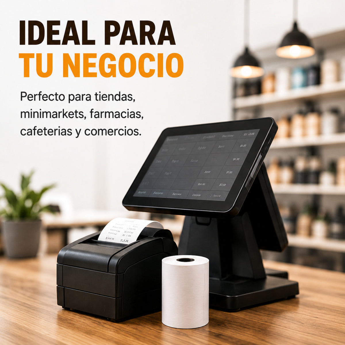 Rollo De Papel Térmico Para POS Impresora 57x40 mm Pack X10
