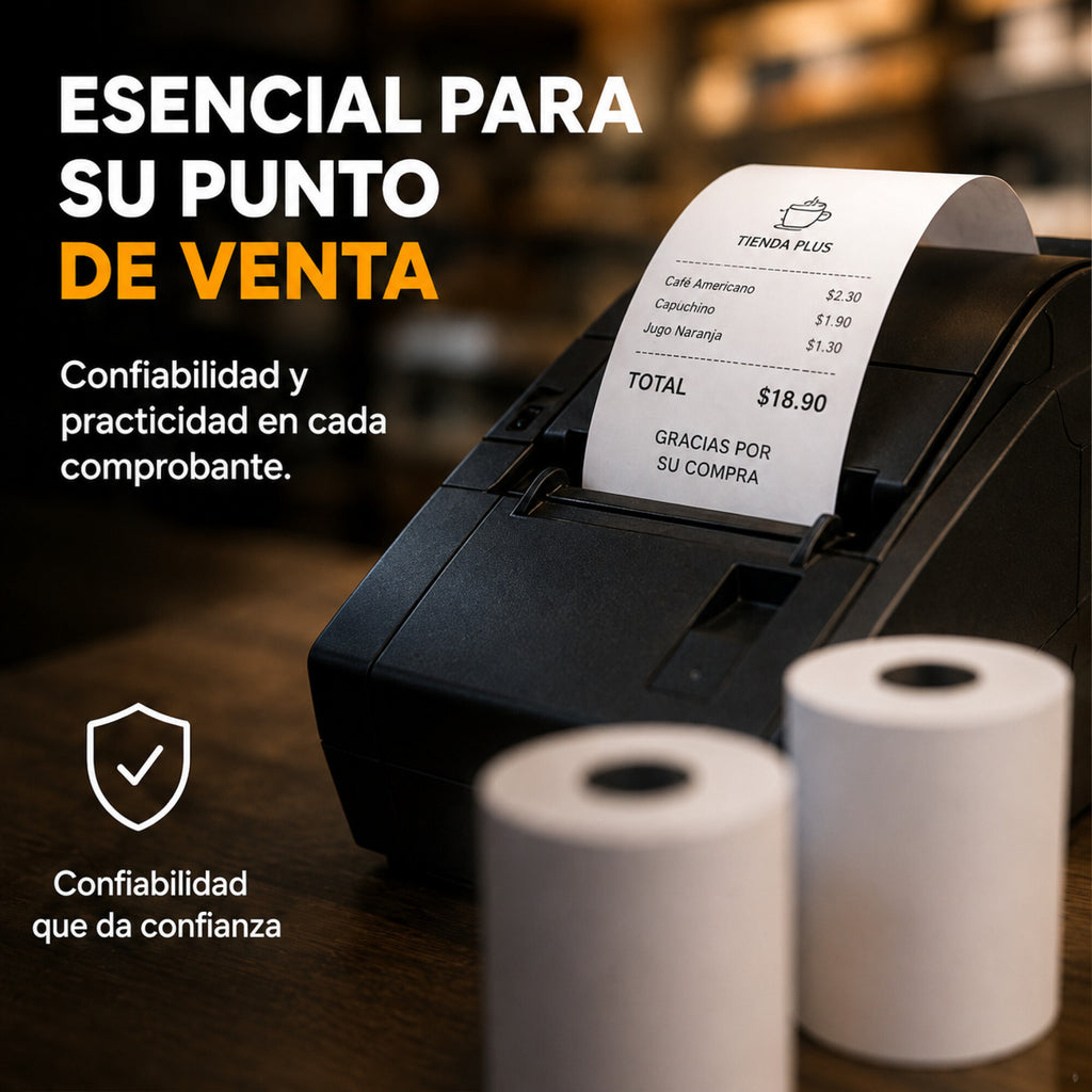 Rollo De Papel Térmico Para POS Impresora 57x40 mm Pack X30