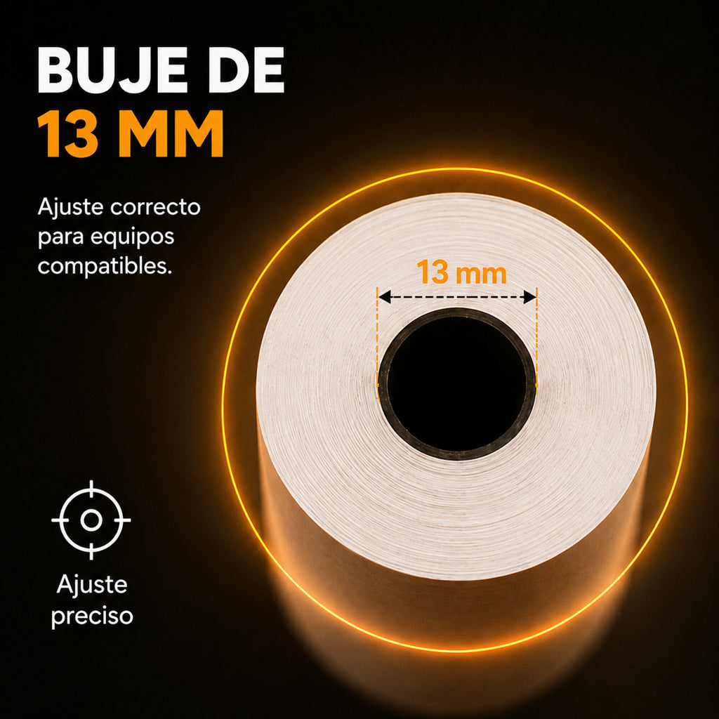Rollo De Papel Térmico Para POS Impresora 57x40 mm Pack X80