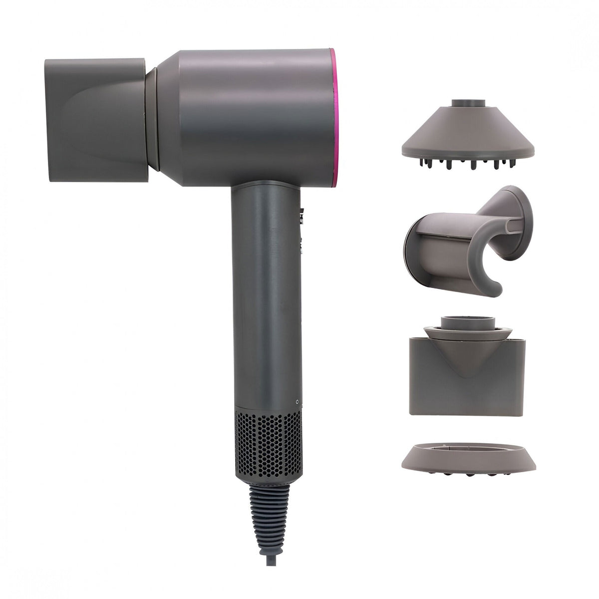 Secador De Pelo Goldtech 1500W Coanda 5 Piezas 3 Niveles