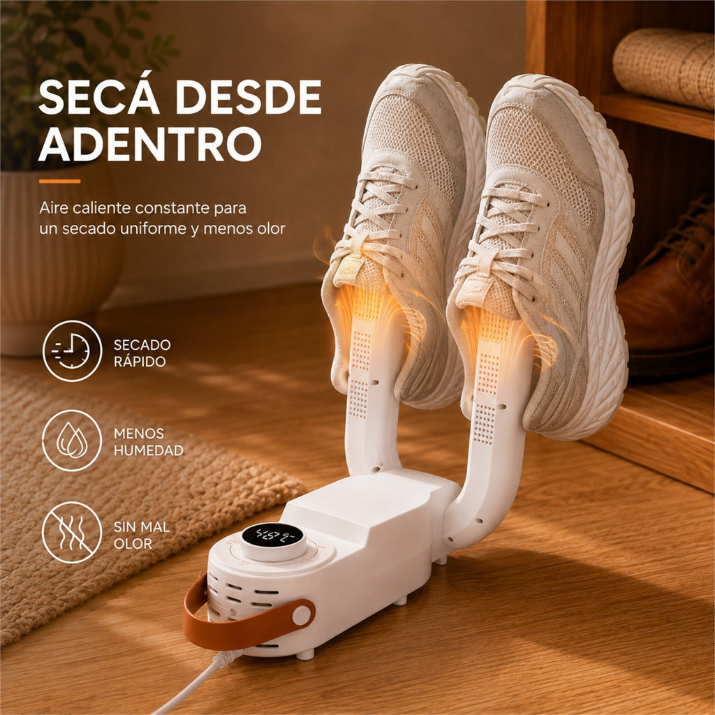 Secador Eléctrico de Calzado 150W con Temporizador