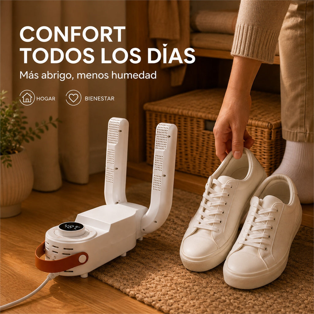 Secador Eléctrico de Calzado 150W con Temporizador
