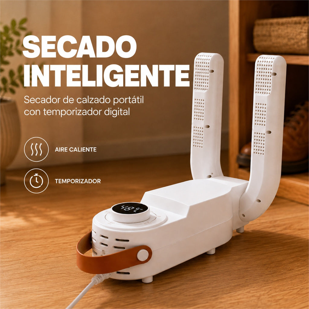 Secador Eléctrico de Calzado 150W con Temporizador