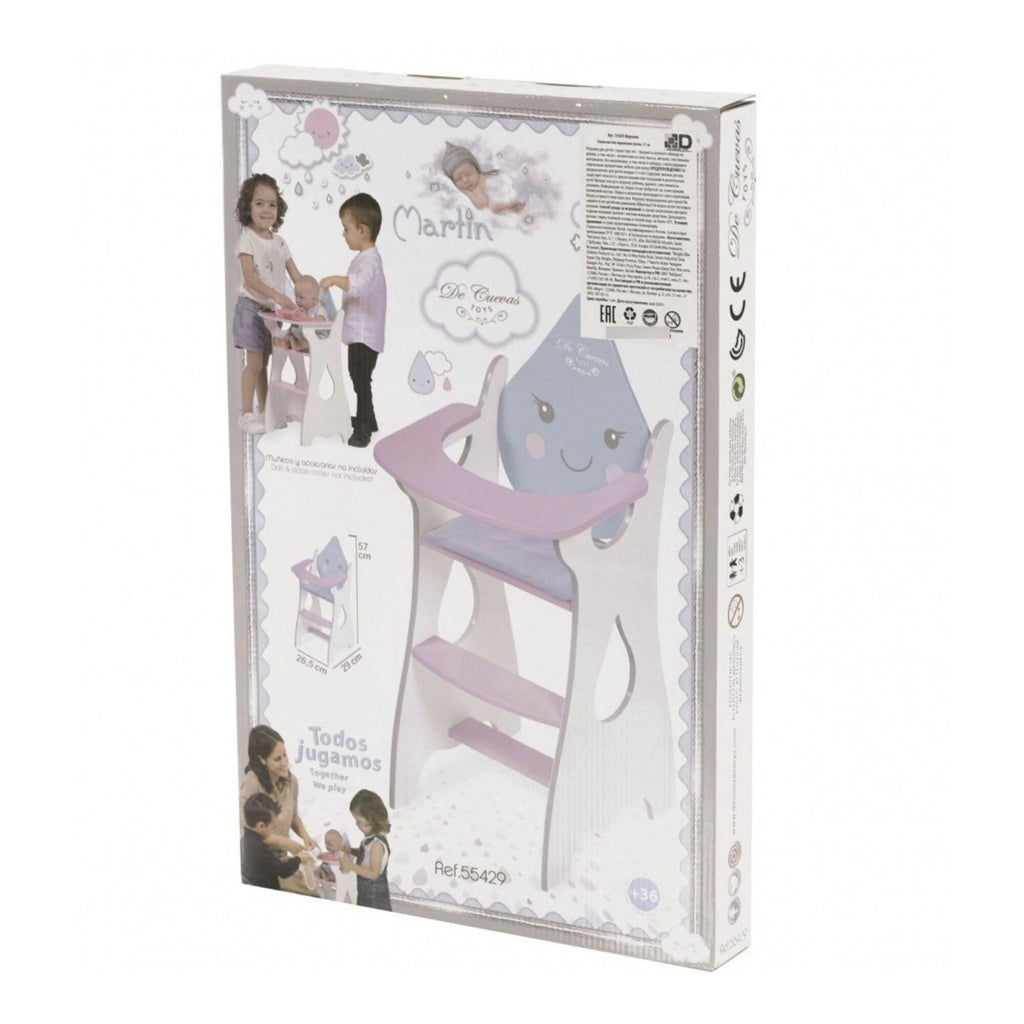 Silla Alta Bebes Comer Madera De Cuevas Niños Infantil