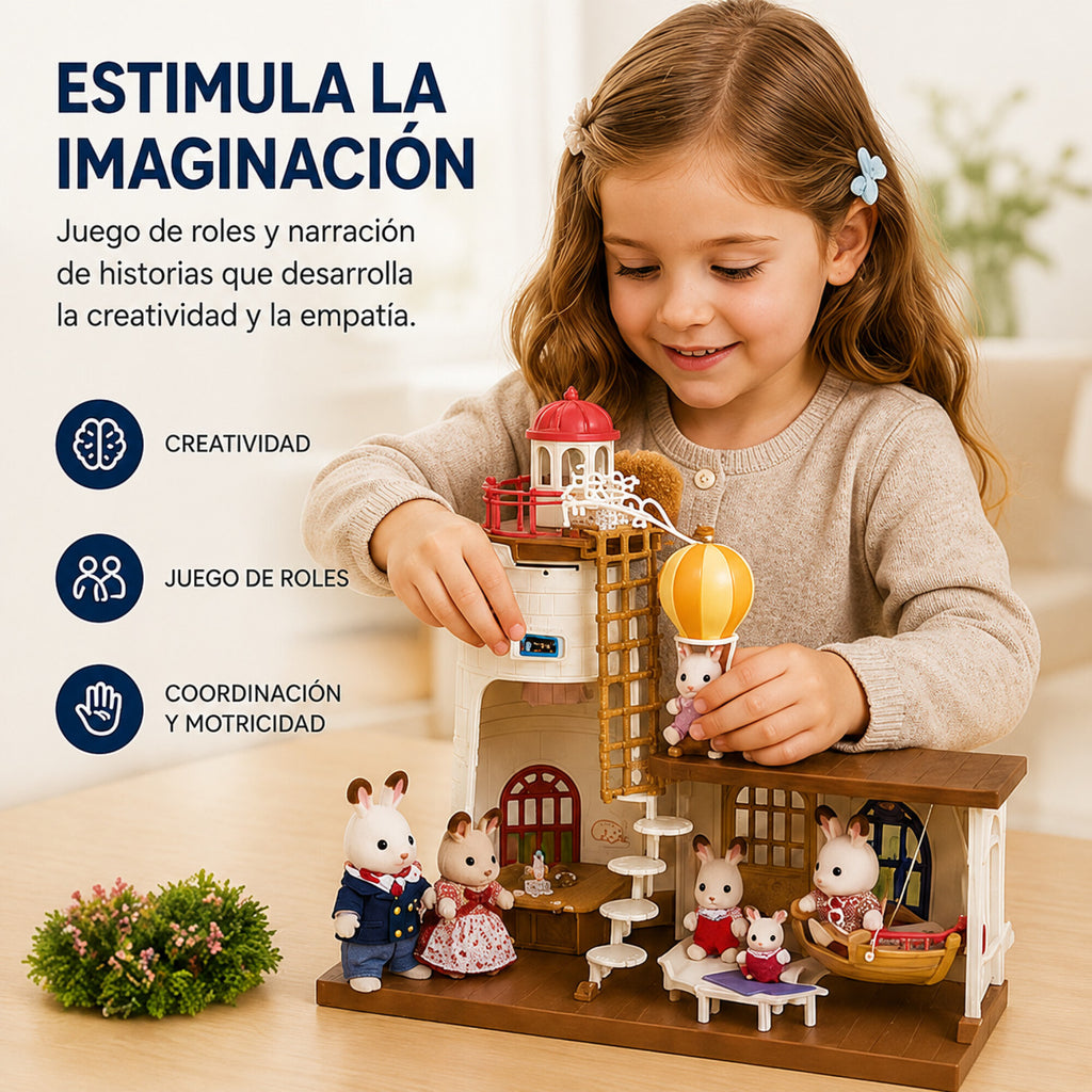Sylvanian Families Casa Con Faro De Luz Accesorios Juguete