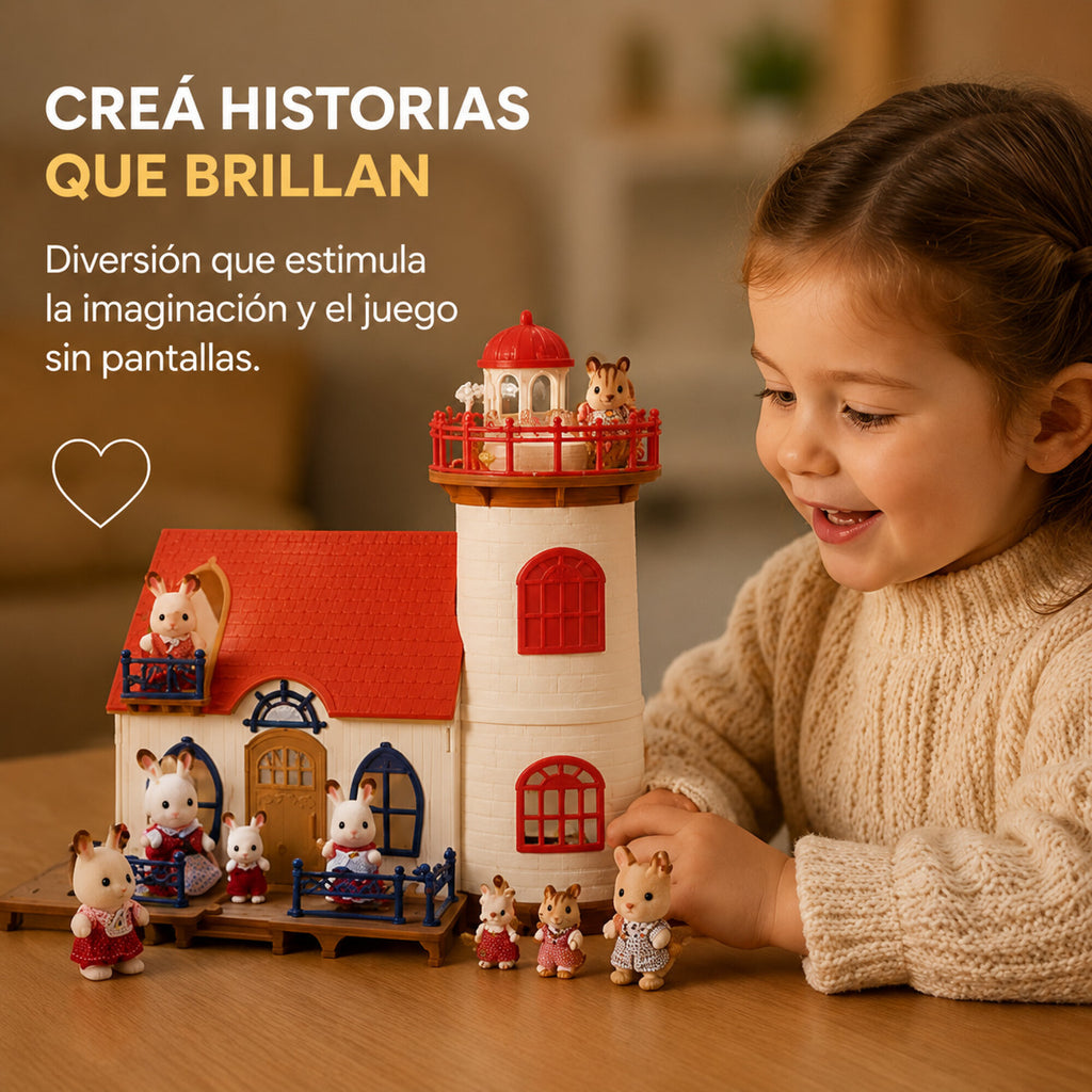 Sylvanian Families Casa Con Faro De Luz Accesorios Juguete