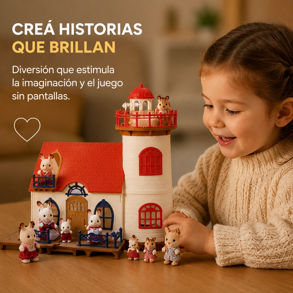 Sylvanian Families Casa Con Faro De Luz Accesorios Juguete