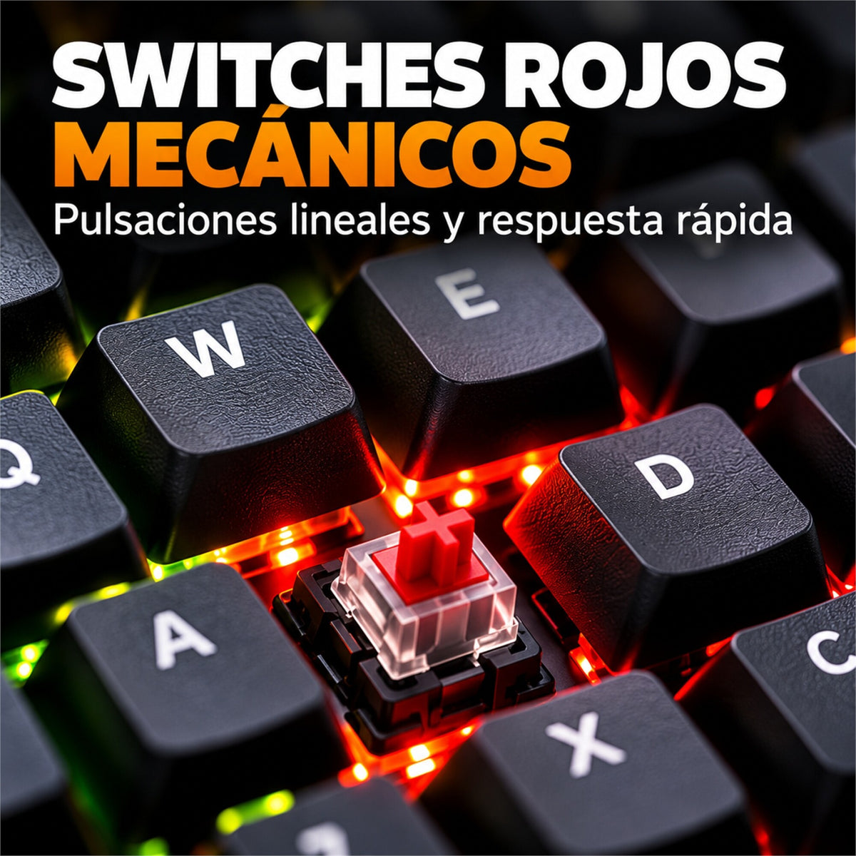 Teclado Gamer Mecánico RGB Xtrike Me GK-989B Anti-ghosting