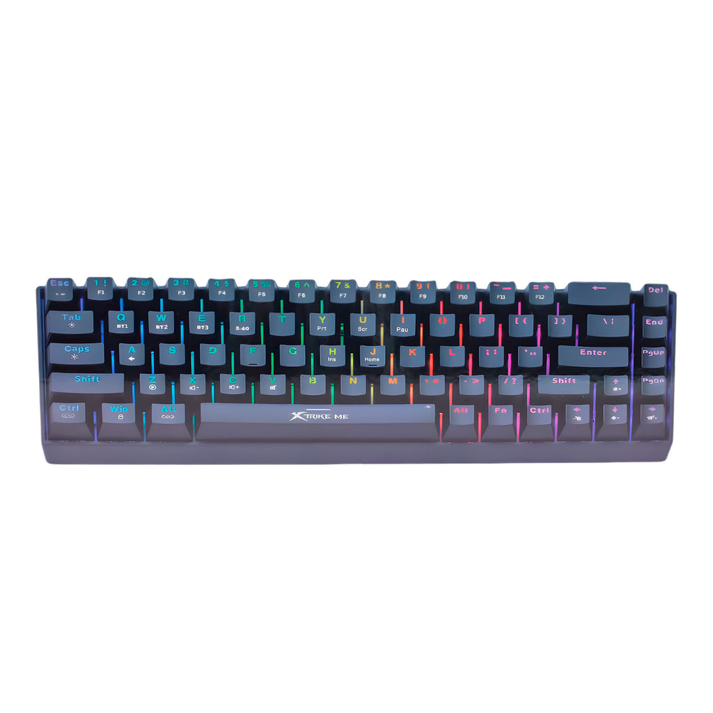 Teclado Mecánico Inalámbrico Gamer RGB Xtrike Me GK-995W BK
