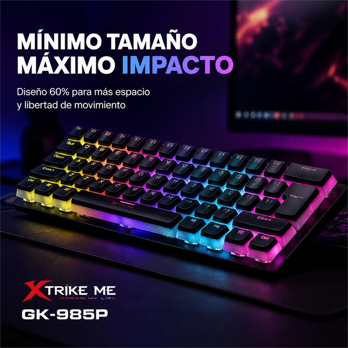 Teclado Mecánico Xtrike Me GK-985P