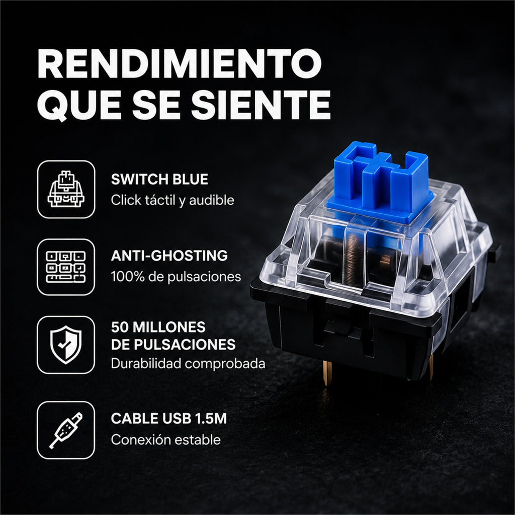 Teclado Mecánico Xtrike Me GK-985P