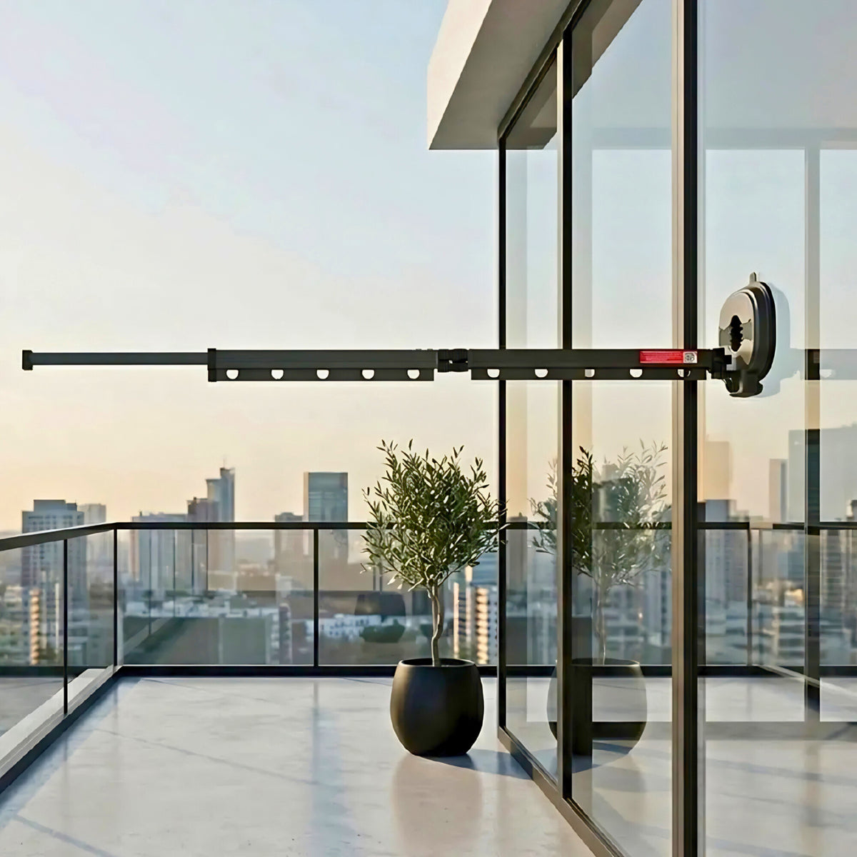 Tendedero Ropa Plegable Extensible 96 Cm 180° Ventosa Balcón