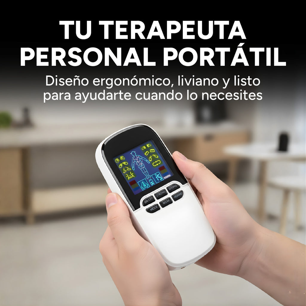Tens Electroestimulador 8 Pads Electroterapia Muscular Usb