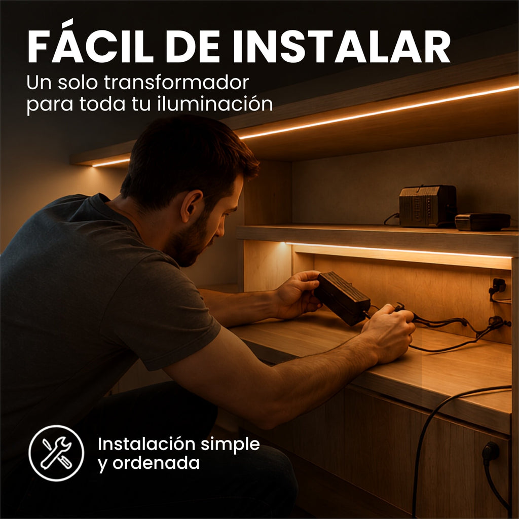 Transformador 24V P/ Luces RGB WPC App Tuya +Control 6 Canal
